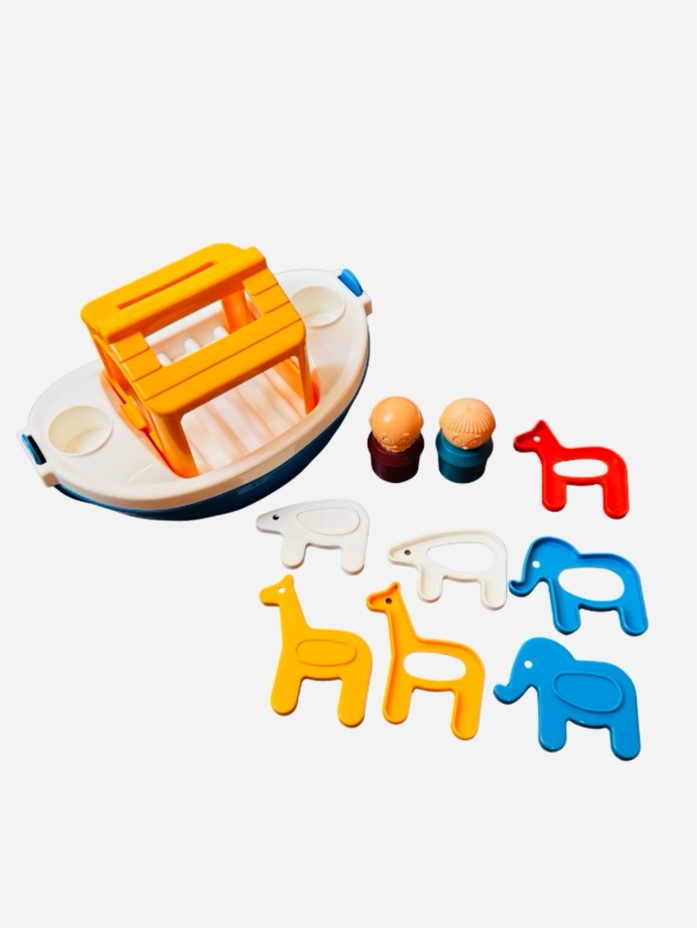Tupperware Toys Noah’s Ark Bath Toy Boat Animals